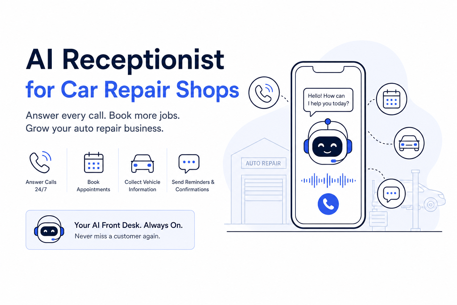 AI Receptionist for Car Repair Shops